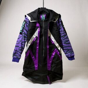 Fortnite Jacket Halloween Costume Size XL Kids Purple Black 2021 Epic Games Coat